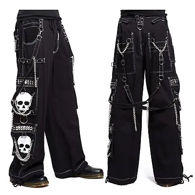 Gothic Bondage Black Big Skull Men Pant Alternative Punk Rock Emo Trouser Pant • $99.99