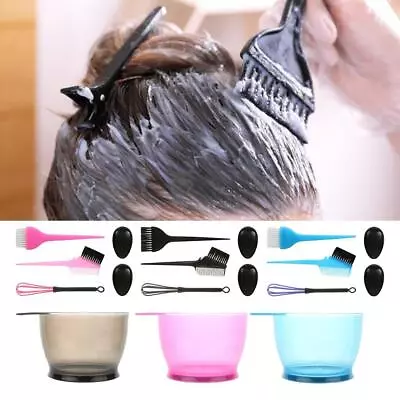 5pcs Brush Mixing Bowl Hair Coloring Applicator Kit • £7.43