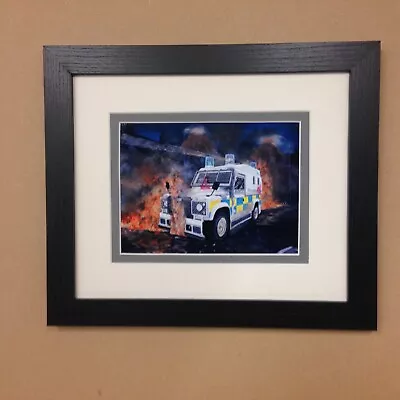 £20 • Buy PSNI Police Service Northern Ireland, Pangolin Armoured Landrover, Framed Print