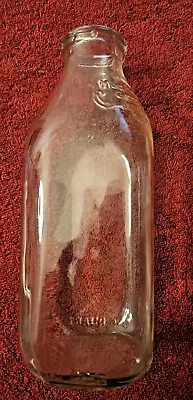 Vintage 1959 MEADOW GOLD MILK BOTTLE DAIRY ONE QUART EMBOSSED DURAGLAS • $21.99