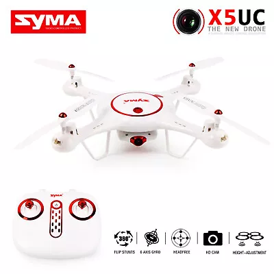 SYMA X5UC HD FPV Drone RC Quadcopter 2.4Ghz 4CH Altitude Hold Gyro Helicopter • $49.98