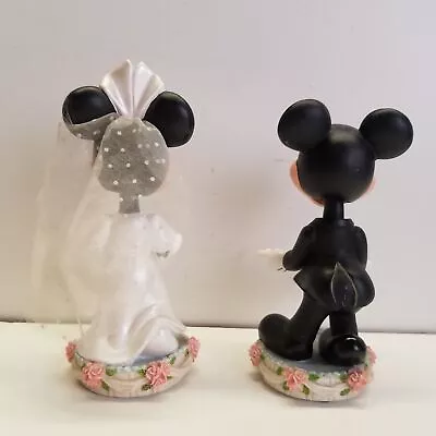 Walt Disney World Mickey And Minnie Wedding Bobble Head Figurine Set • $9.99