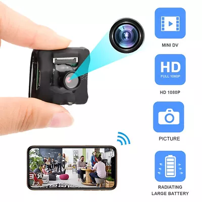 1080P HD Wireless Mini WIFI IP Screw Micro Nanny DIY Camera Pinhole DVR Cam • £26.25