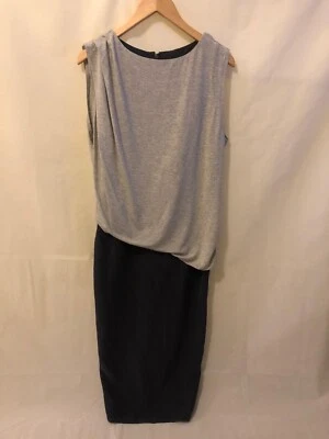 £3 • Buy ASOS Asymmetric Midi Dress - Grey & Black Size 8