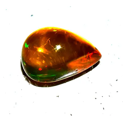 Orange Mexican Fire Opal Cabochon 18.95 Ct Natural GTL Certified Loose Gemstone • £161.38