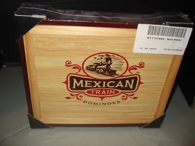 New Mexican Train Dominoes Wood Storage Box Front Porch Classics Factory Sealed • $38.99