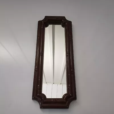 Vintage Home Interior HOMCO Bamboo Looking Rectangle Wall Mirror 14X5.5  • $12