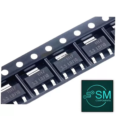 70pcs 7 Value Kit AMS1117-1.2 -1.5-1.8 -3.3 -2.5 -5.0 Adjustable SOT-23 Package • $10.40