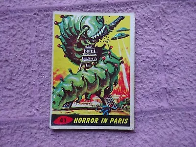 £8.49 • Buy A & BC GUM C1965 - MARS ATTACKS # 41 HORROR IN PARIS  DECENT + AVERAGE CENTRIN
