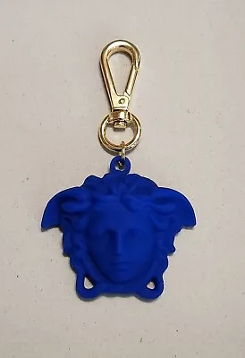 Versace 'La  Medusa' Key Chain - Key Ring (Blue) NWB • $125
