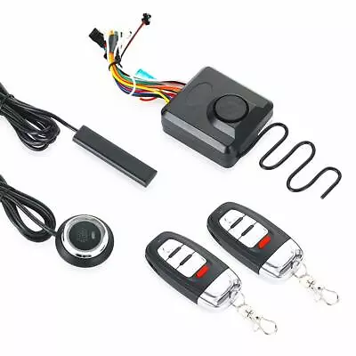 Entry Engine Start Alarm System Push PKE Smart Key Button Bike Motorcycle  Parts • $65.45