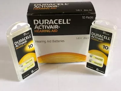 Duracell Hearing Aid Batteries Size 10 Mercury Free Fresh Date Exp 2026 • $11.99