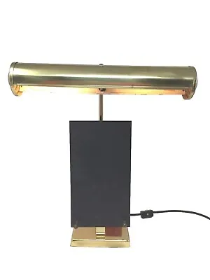 Vintage Desk Piano Lamp Art Deco Adjustable Height Swivel Light Note Holder • $26.95