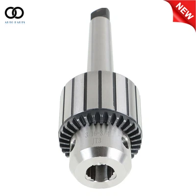 $30.21 • Buy Heavy Duty Drill Press Chuck 3/4  3MT Shank MT3 Taper With Chuck Key