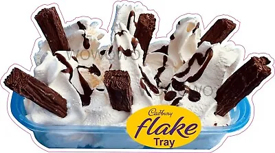 Ice Cream Van Sticker Cadbury Flake Tray Whippy Ice Creams Stickers Decals • £3.95