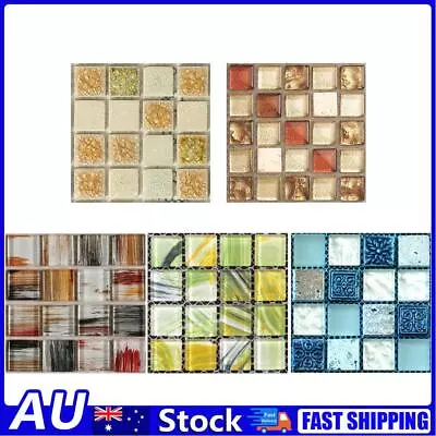 Self Adhesive 3D Wall Stickers Mosaic Tile Decal Glass Window Home Decor • $9.09