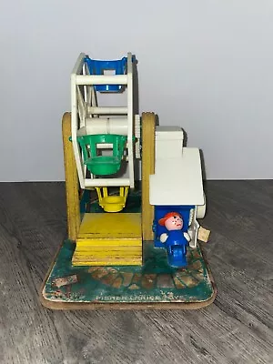 VTG Fisher Price Little People Music Box Ferris Wheel 1966 USA • $3