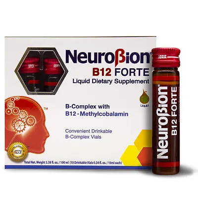Neurobion - B12 Forte - Liquid Dietary Supplement - 10 Vials • $18.99