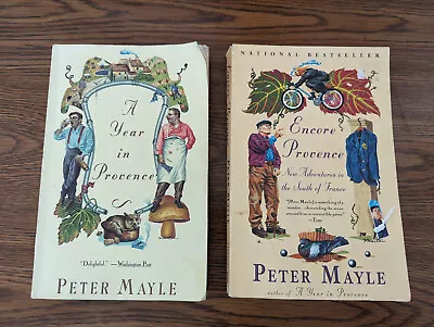 Peter Mayle - A Year In Provence & Encore Provence - 2 Book Collection • $4.75