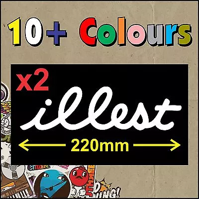 $3.95 • Buy Illest Flatface STICKER DECAL JDM TURBO DRIFT X2 - HIGH QUALITY - Large