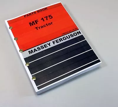 Massey Ferguson Mf 175 Tractor Parts Catalog Manual Exploded Views For Repairs • $39.97