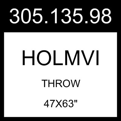 $29.69 • Buy IKEA HOLMVI Throw Gray 47x63  305.135.98