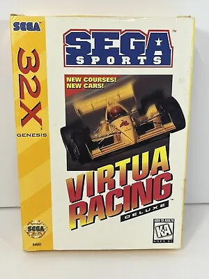 Virtua Racing Deluxe Sega 32X CIB Complete Game Box Tray Manual  • $33.99