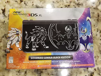 $1400 • Buy NEW Nintendo 3DS XL Pokemon Sun & Moon Solgaleo Lunala BLACK [3DS XL Console]