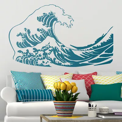 £13.90 • Buy The Great Wave Off Kanagawa Surfing Wall Art Vinyl Decal GIFT Sticker V268