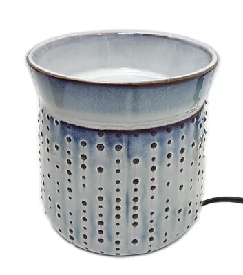 Yankee Candle ADDISON Electric Ceramic Embossed Wax Burner Warmer Melt Tart - EU • £9.99