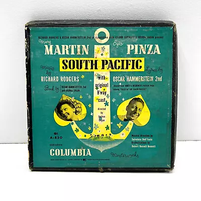 South Pacific 7 Vinyl 45 Records Box Set Martin & Pinza Rodgers Hammerstein • $3.57