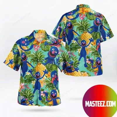 The Muppet Show Grover Tropical 3D HAWAII SHIRT  Christmas Gift Halloween Gift • $29.96