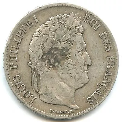 5 Silver Francs Louis Philippe I 1835 W N°5241 • £24.76