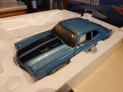 RARE 1 Of 200 1/18 1970 Chevy Chevelle SS454 LS6 Blue Guycast Limitd Ed By ACME • $169