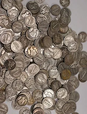 Mercury Dimes 1916-1945  90% Silver Coin Lot  Circulated Choose How Many • $3.95