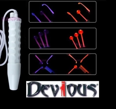 Violet Ray Wand Red Neon Electro Massage E-stim Electric Shock Machine Extreme • £59.99