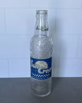 Vintage Sun Crest Soda Bottle Petersburg West Virginia • $13