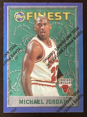 Michael Jordan 1995 1995-96 Topps FINEST W/coating Card #229  (438) • $42.95