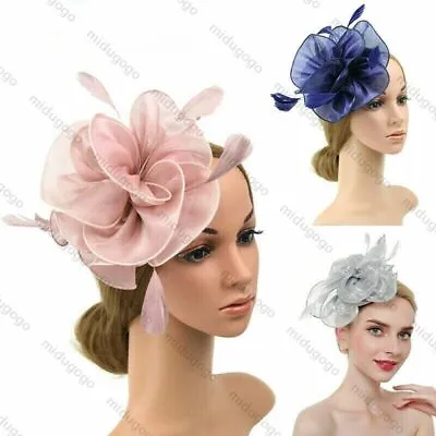 $14.14 • Buy Flower Facinator Headband Wedding Hair Accessories Ladies Days Race Royal Ascot
