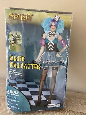 Spirit Manic Mad Hatter Adult Costume Size Large • $22.49