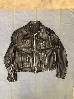 Vintage 70’s Lesco Motorcycle Leather Jacket Sz 34  • $175