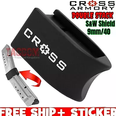 Cross Armory DOUBLE STACK Locking Magazine Connector Holder Fr S&W SHIELD 9 / 40 • $14.95