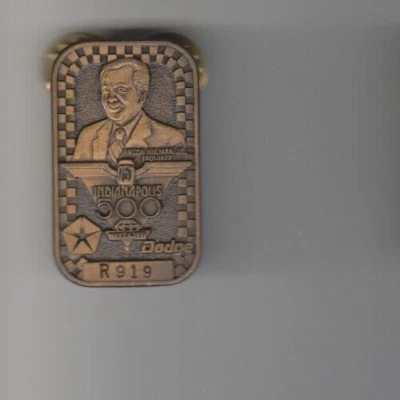 $19.95 • Buy 1991 Indianapolis 500 RICK MEARS Indy 500 Race Win BRONZE Pit Badge