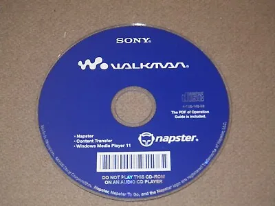 Sony Walkman Compact Disc Napster Content Transfer Rare Media • $2.95