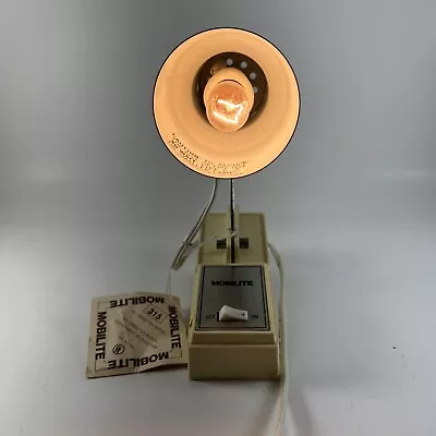 Vintage Portable Desk Headboard Lamp #316 Adjustable Light Tested RARE • $15