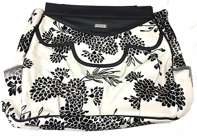 Miche LAUREN Prima Shell Cream/Black Floral Print Large Satchel Side Pockets NEW • $27.96