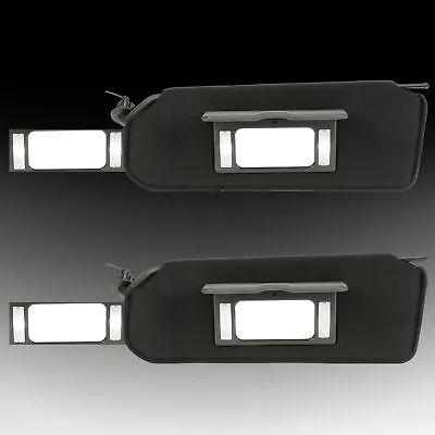 For 1997-2004 CORVETTE C5 SUN VISOR VANITY MIRROR BLACK SUNVISORS PAIR SHADED • $39.95