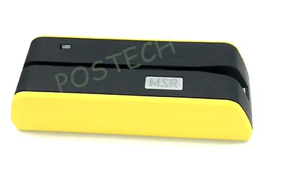 Yellow MSR09 Smallest  Magnetic Magstripe Swipe Encoder Writer USB-Powered  • $200