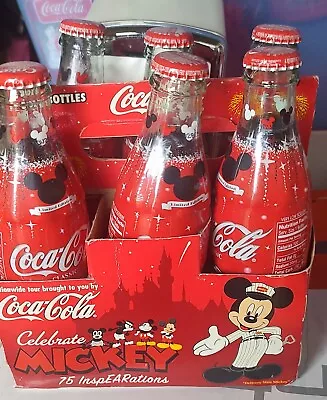 Coca Cola Classic Limited Edition Celebrate MICKEY 75 InspEARations Six Pack • $45