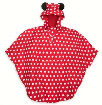 Disney Parks Minnie Mouse Adult Polkadot Rain Poncho Pullover Jacket • $60